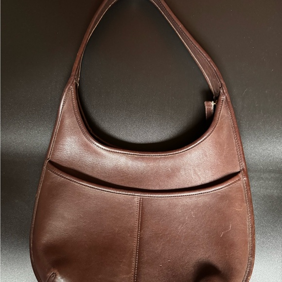 Elegant Coach Ergo C7C 9033 Brown Leather Shoulder Bag - Picture 1 of 6